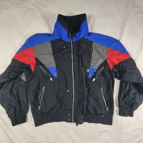 Edelweiss Skiwear Mens Large Black Jacket Snowboarding Winter Outdoors Casual - Picture 1 of 10